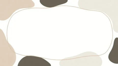 Abstract organic border frame with copy space text overlay, soft beige hand.. Stockbeeldmateriaal 342041470