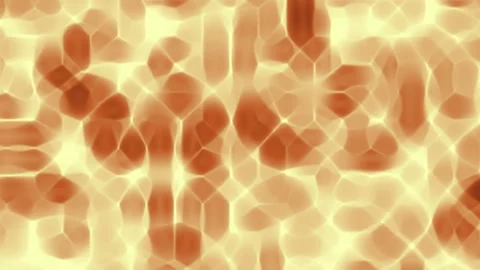 Abstract Organic Cells Background, Glowing Hexagonal Pattern in Warm Tones Stock Footage 304440079