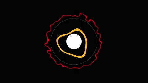 Abstract organic cellular forms morphing with glowing light circles and red.. Stock Footage 342507398