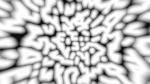 Abstract organic cellular structure pulsating with light in a dark void cin.. Stock Footage 341656554