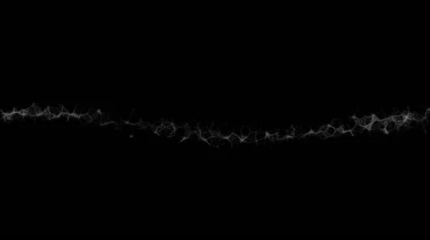 Abstract organic energy stream in white - on black background (FULL HD) Video stock 59369361