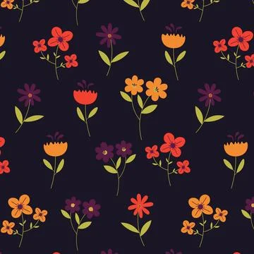 Abstract organic floral pattern background. Vector. Stock Illustration