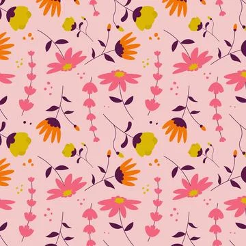 Abstract organic floral pattern background. Vector. Stockillustratie