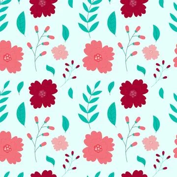 Abstract organic floral pattern background. Vector. Stock Illustration