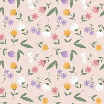 Abstract organic floral pattern background. Vector. Illustrazione stock