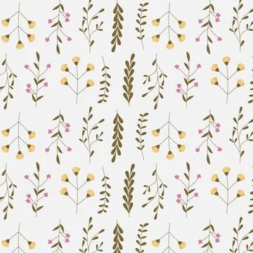 Abstract organic floral pattern background. Vector. Stock Illustration