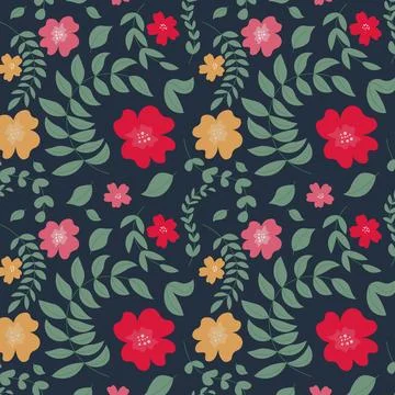 Abstract organic floral pattern background. Vector. Illustrazione stock