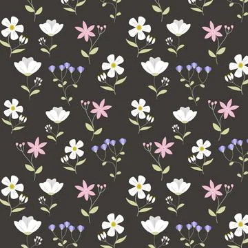 Abstract organic floral pattern background. Vector . Stock Illustration