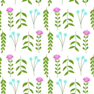 Abstract organic floral pattern background. Vector. Stock Illustration