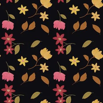 Abstract organic floral pattern background. Vector. Stock Illustration
