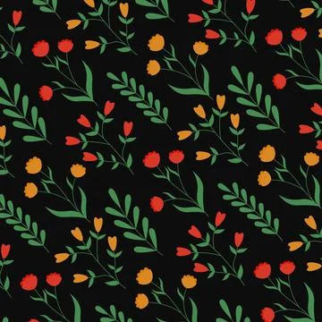 Abstract organic floral pattern background. Vector. Stock Illustration