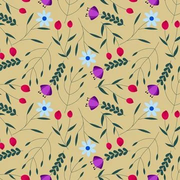Abstract organic floral pattern background. Vector. Stockillustratie