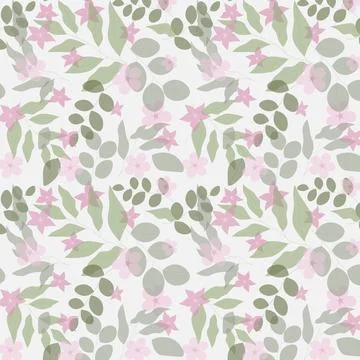 Abstract organic floral pattern background. Vector. Stockillustratie