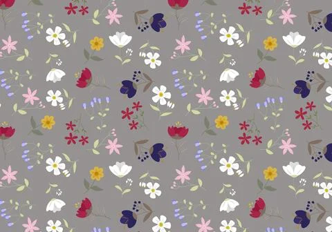 Abstract organic floral pattern background. Vector. Stock Illustration