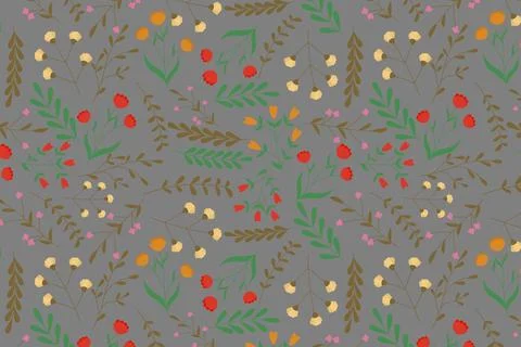 Abstract organic floral pattern background. Vector. Stock Illustration