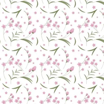 Abstract organic floral pattern background. Vector. Stock Illustration