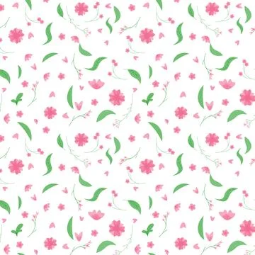 Abstract organic floral pattern background. Vector. Stock Illustration