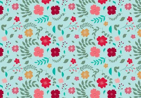 Abstract organic floral pattern background. Vector. Stock Illustration