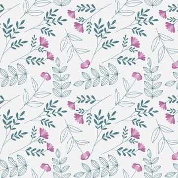 Abstract organic floral pattern background. Vector. Illustrazione stock