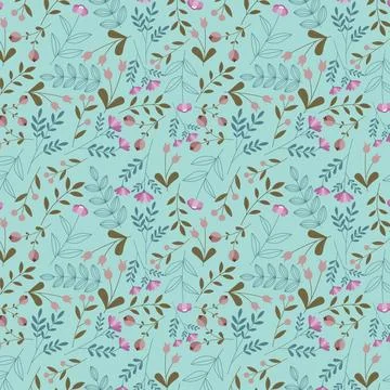 Abstract organic floral pattern background. Vector. Stock Illustration