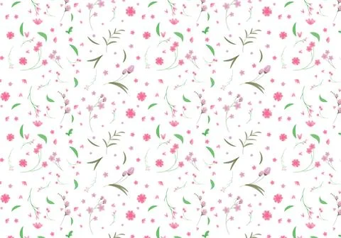 Abstract organic floral pattern background. Vector. Stock Illustration