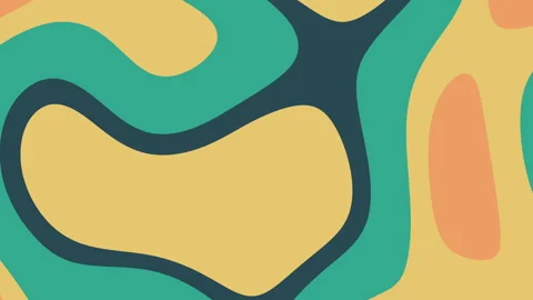 Abstract organic flowing design of layered shapes Stock Footage 325406411