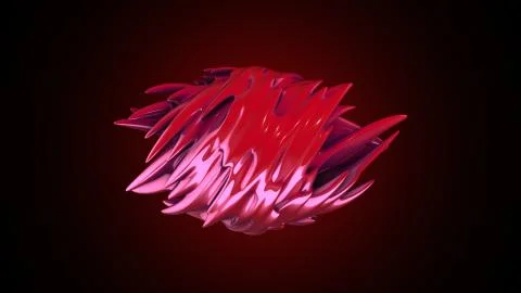 Abstract organic form. 3D rendering 库存插图