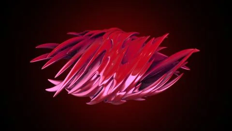 Abstract organic form. 3D rendering Stock Illustration