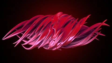 Abstract organic form. 3D rendering 库存插图