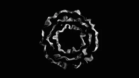 Abstract organic form evolving in dark studio with subtle light shifts and .. Video stock 342511623
