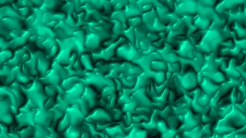 Abstract organic forms in motion. Green animated organic cells Stock Footage 108372680