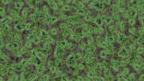 Abstract Organic Geometric Texture Background with Green and Brown Tones Video stock 329358370