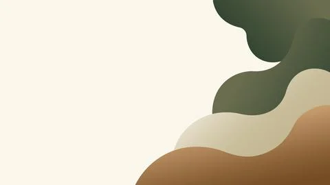 Abstract Organic Layered Background with Earthy Shapes and Copy Space Illustration
