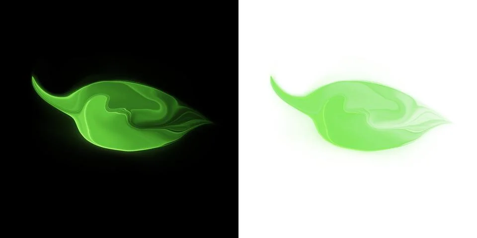 Abstract organic leaf shape with fluid liquid texture 스톡 일러스트