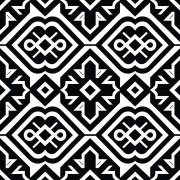 Abstract Organic Line Pattern With Monochrome Shapes and Hand-Drawn Textures Stock Illustration