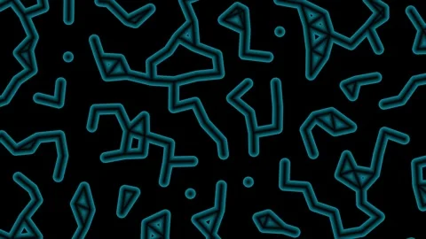 Abstract Organic Lines Flowing Seamlessly in Dark Background with Copy Space Stock Footage 340939728