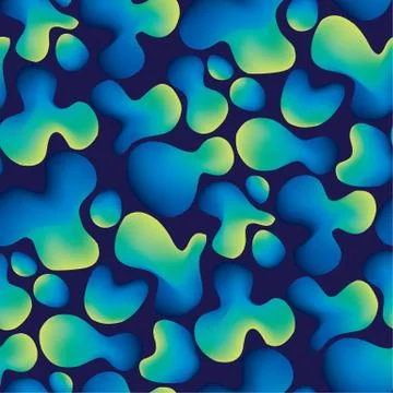 Abstract organic liquid vector seamless pattern. 스톡 일러스트
