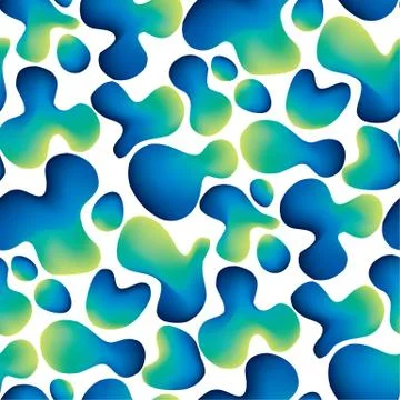 Abstract organic liquid vector seamless pattern. 스톡 일러스트
