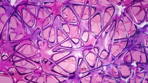 Abstract organic net animation. 3d render, realistic design, looped background 库存影片 280316561