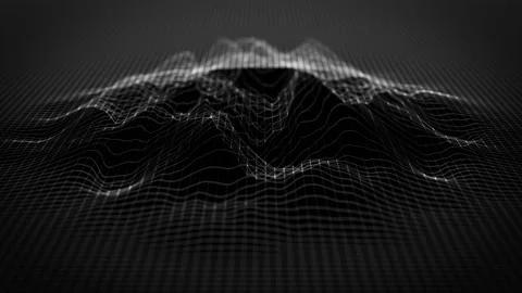 Abstract Organic Network Mesh Waving Fx Background Loop Video stock 168066858