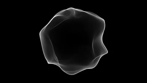 Abstract Organic Orb Motion Graphic Stock Footage 340248922