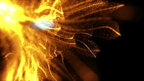 Abstract Organic particle effect background. Stock Footage 92475466