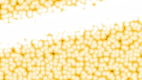 Abstract organic particles flowing in a dynamic golden wave pattern with so.. Stock Footage 341652405