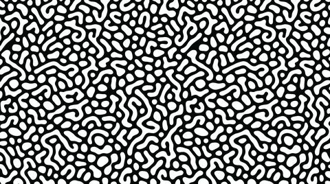 Abstract organic pattern, black and white organic shapes texture, cell-like.. Stock Illustration