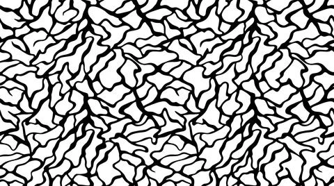 Abstract organic pattern with monochrome lines for print design. 스톡 일러스트
