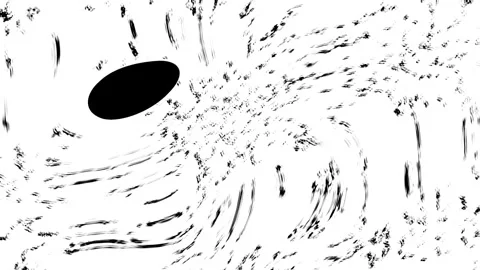 Abstract organic patterns swirl on black background Stock Footage 340900964