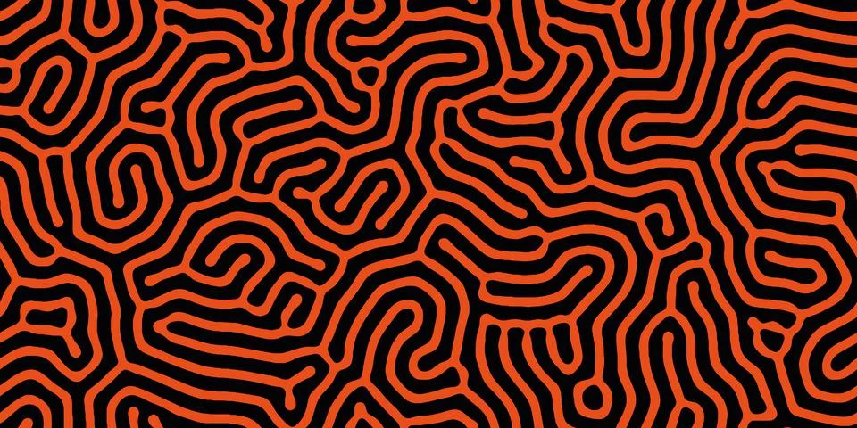 Abstract organic seamless pattern in black and white イラスト素材
