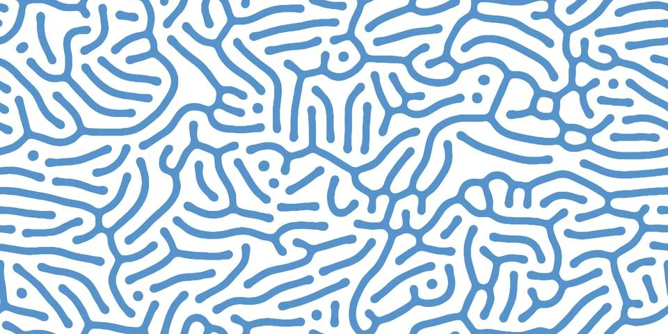 Abstract organic seamless pattern in black and white イラスト素材