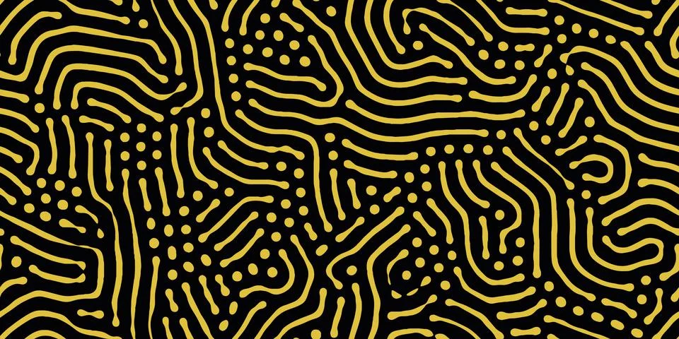 Abstract organic seamless pattern in black and white Stockillustratie