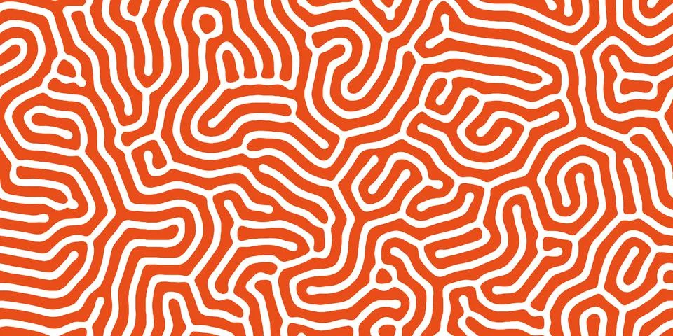 Abstract organic seamless pattern in black and white イラスト素材